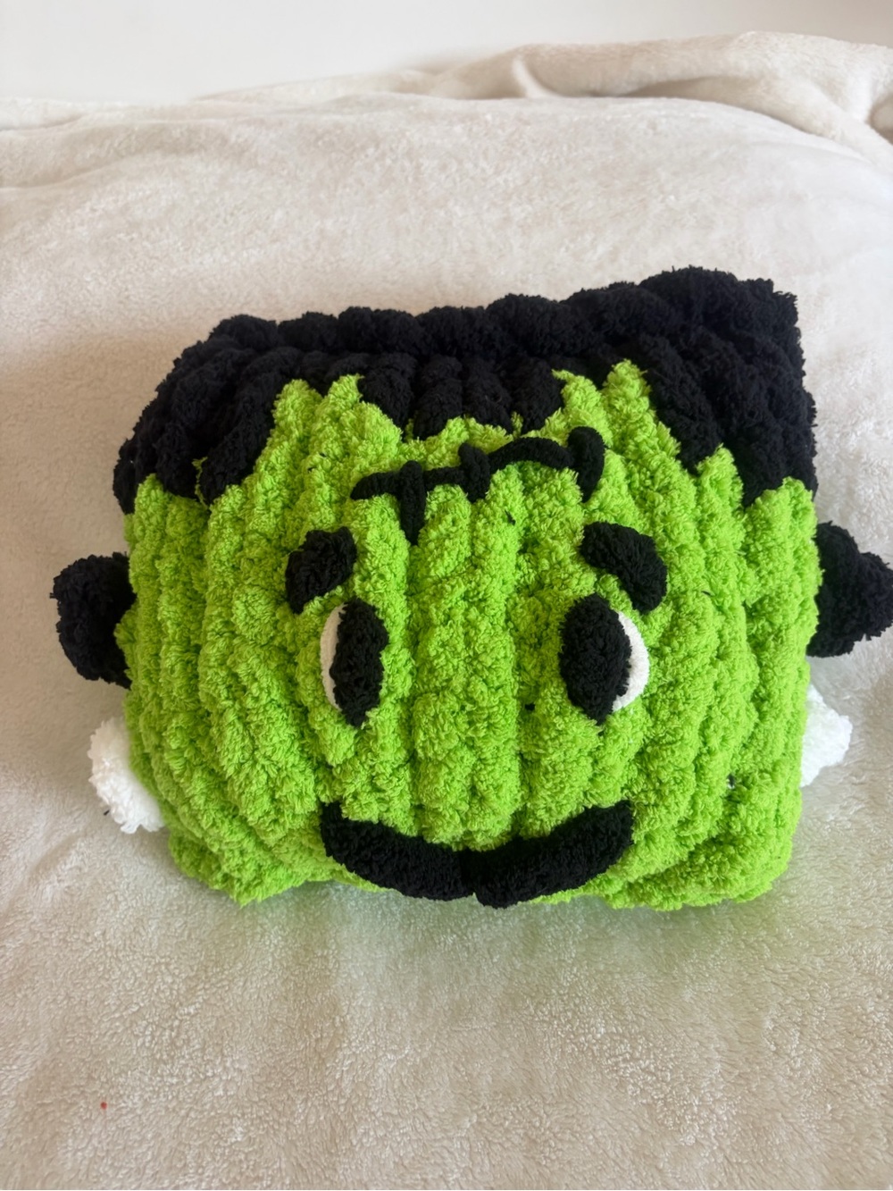 Green Monster Plush Kids Cushion